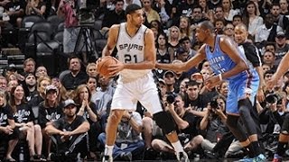 Tim Duncan - Kevin Durant - San Antonio Spurs - Oklahoma City Thunder