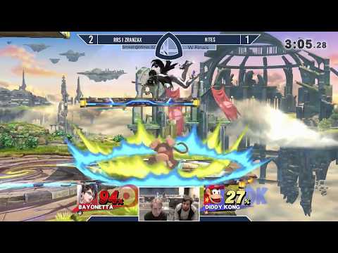 Sm4sh@Mines 82 - RRS|Zranzax (Mega Man, Bayonetta) Vs. Nite$ (Olimar, Diddy Kong) - Winners Finals