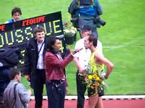 Yoann Diniz au Stadium Nord à Villeneuve d'Ascq ...