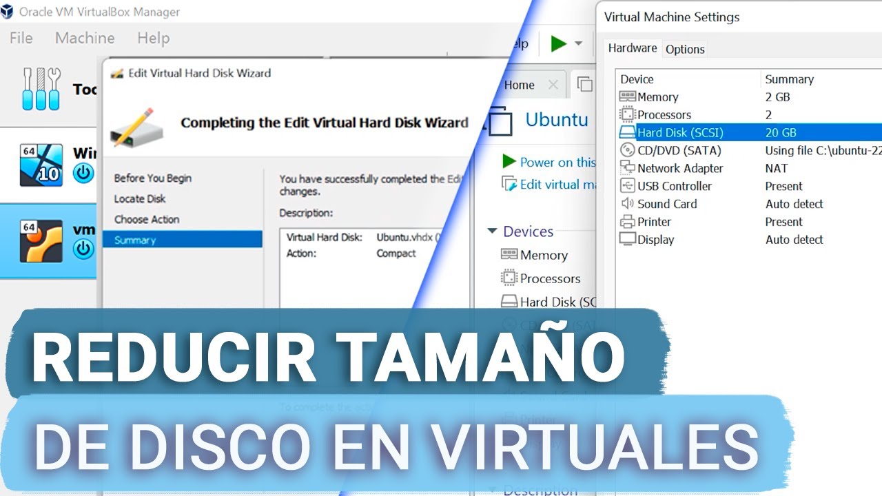 ¡Cómo Recuperar Datos Después de Reducir un Disco Virtual en VMware, Hyper-V, VirtualBox!