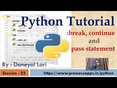 23 Python Tutorial For Beginners Continue And Pass Statement In Python