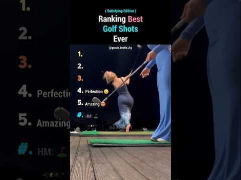 Ranking The BEST Satisfying Golf Shots Ever #shortsviral