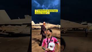 O presente absurdo de Lionel Messi para o presidente americano 😱 #messi #intermiami