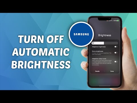 how to Turn OFF Auto Brightness on Samsung