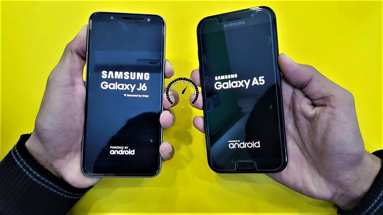 Samsung Galaxy J6 vs Samsung Galaxy A5 (2017) - Speed Test - (FHD)