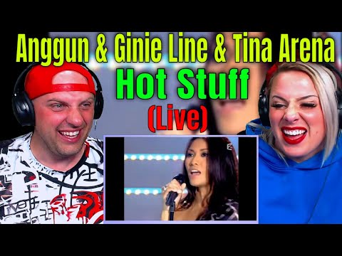 First Time Reaction To Anggun & Ginie Line & Tina Arena - Hot Stuff (Live) THE WOLF HUNTERZ REACT
