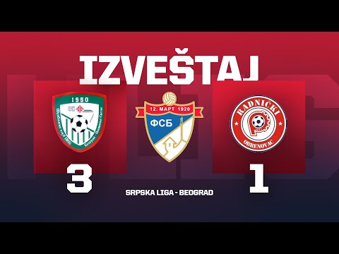 Izveštaj PKB - RADNIČKI Srpska Liga Beograd 22. Kolo