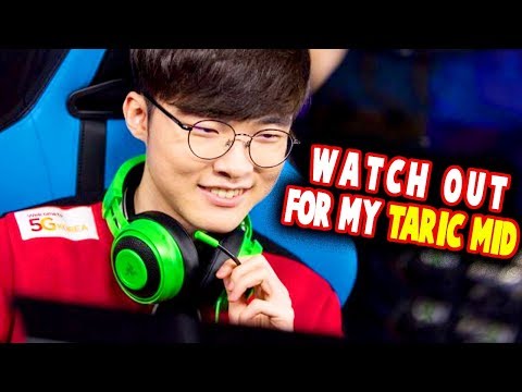 FAKER SERIOUSLY Plays TARIC MID in LCK SUMMER 2018 !