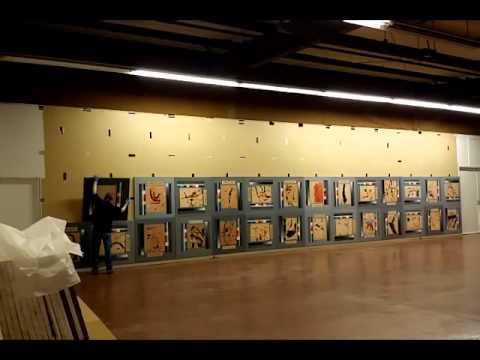 Hanging "Betio Light and War" by Harry Jackson, 2001