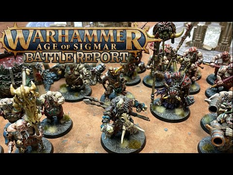 Warhammer: Age of Sigmar 3rd Ed Battle Report - Ogor Mawtribes vs. Lumineth Realm Lords