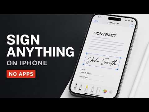 How to Sign PDFs & Documents on iPhone (Markup, Mail App)