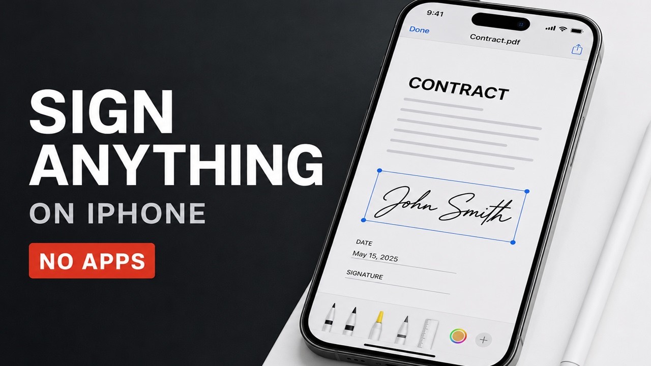 How to Sign PDFs & Documents on iPhone (Markup, Mail App)