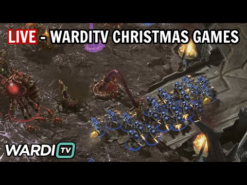 LIVE : WARDITV Christmas Day Games - Classic vs Clem, Reynor vs MaxPax & MORE! [StarCraft 2]