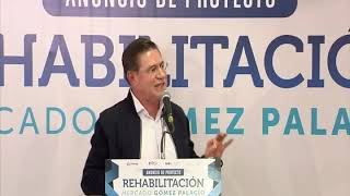 JRAT dio arranque a la ejecución del Proyecto Rehabilitación del Mercado Gómez Palacio.