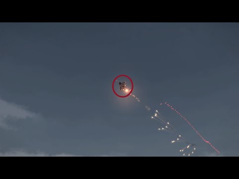 Russia SU-35 Fighter jet shot down by Air Defense System C-Ram / Military Simulation