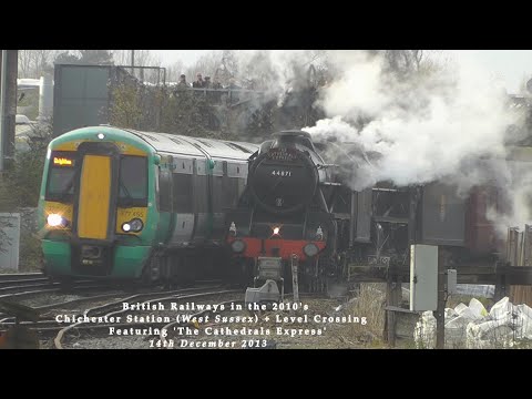 BR in the 2010s Chichester Station featuring The Cathedrals Express on 14th December 2013