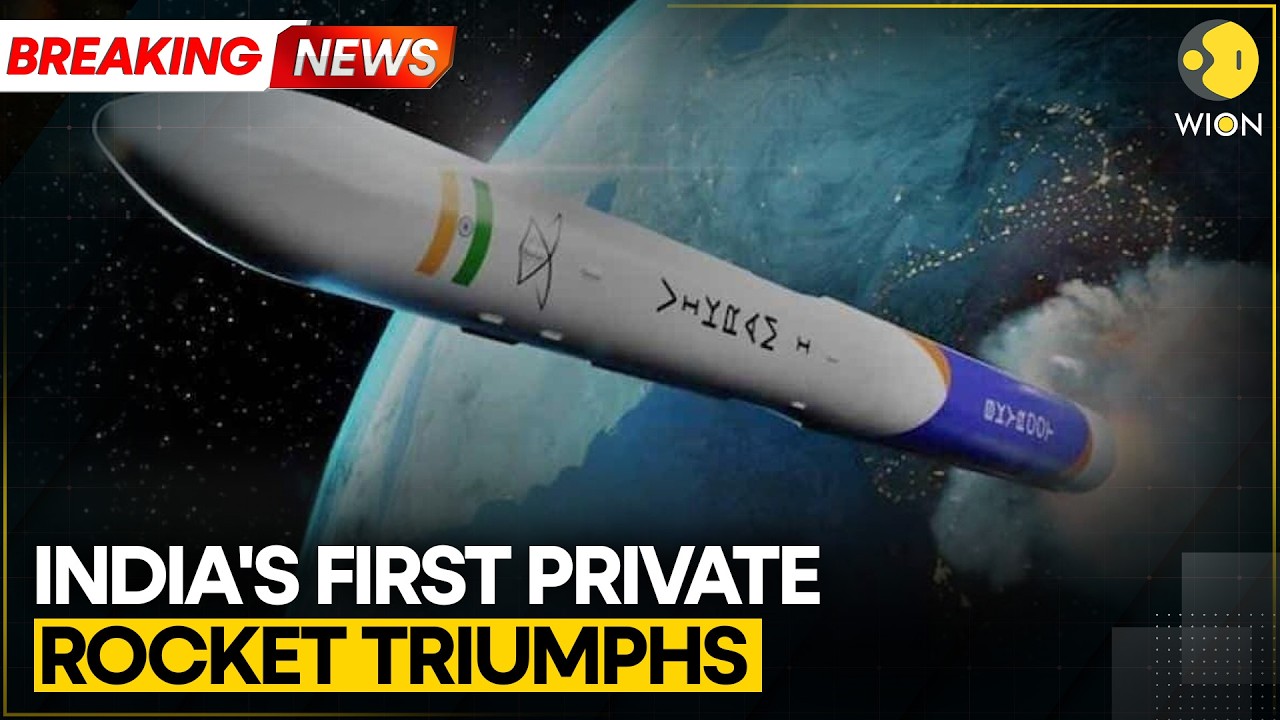 Historic Moment! India's First Private Rocket Vikram-1 Takes Off Into Space | Skyroot Launch