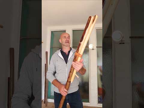 Before/After~ Rare Elmwooden Fujara Flute  #fujara #craftmanship #music