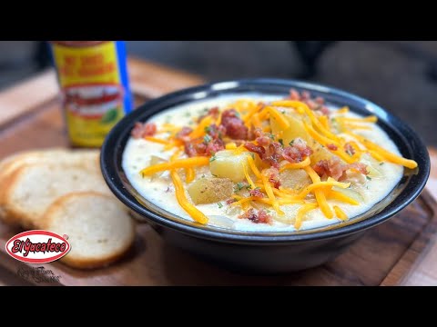 How to make Loaded Baked Potato 🥔 Soup 🍲 Ft. El Yucateco Red Hot Sauce