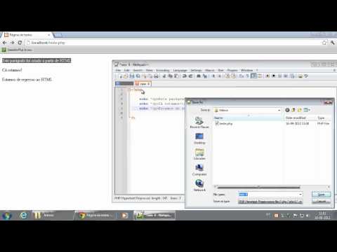010 Diferença entre PHP embebido em HTML e PHP não embebido