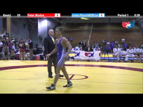 55 KG Peter Modos (HUN) vs Justas Petravicius (LIT)