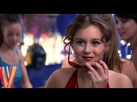 Sleepover (2004) official MGM trailer still with Alexa Vega and friends plotting the scavenger hunt