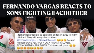 FERNANDO VARGAS REACTS TO HIS SONS FIGHTING EACHOTHER #boxing #sports #fernandovargas #boxer #boxers