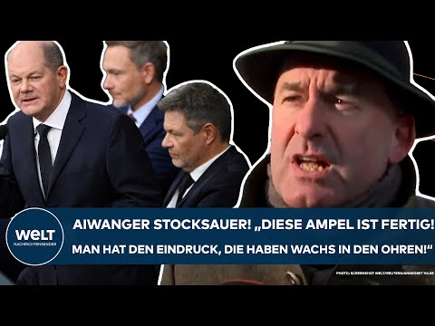 HUBERT AIWANGER: "Diese Ampel ist fertig! Man hat den Eindruck, die haben Wachs in den Ohren!"