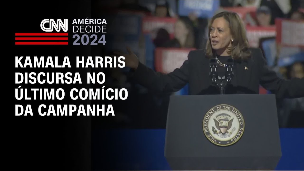 Kamala Harris discursa no último comício da campanha | AMÉRICA DECIDE