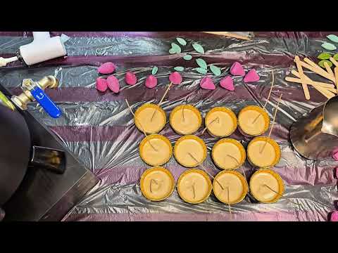 How I Make 12 Cupcake Candles FAST | Last Minute Order | Soy Wax Candle Making
