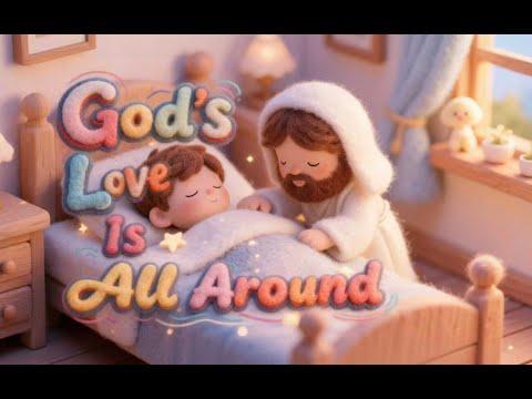 God’s Love Is All Around主的愛在我身邊 | Bilingual |Perfect for Bedtime | Gentle Christian Lullaby for Kids