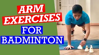 BADMINTON Home Exercises to Strengthen Your Arms #badminton #armstrengthening