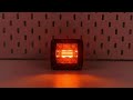 LED pracovné svetlo - biele 6x3W / oranžový Predátor 8x3W LED / 10-30V / ECE R10 (82x75x73mm) - Video Youtube