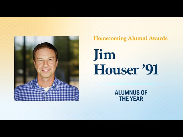 Thumbnail for video titled: Jim Houser's Legacy in Christian Media | 2026 Alumnus of the Year