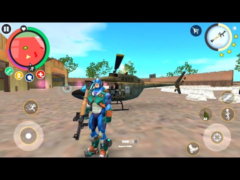 Update rope hero military base fight || Rope hero vice town new game || Gaming section