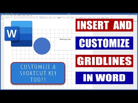Insert And Customize Gridlines In Word Microsoft Word Tutorials
