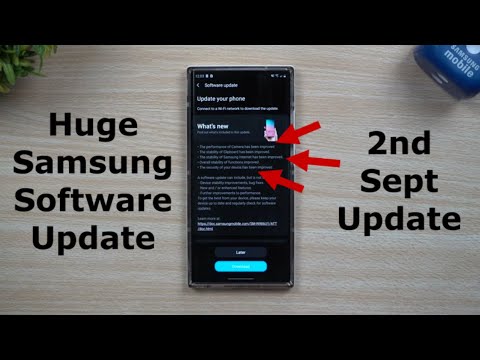 Another Samsung Software Update! - This One Is Bigger (September 2020)