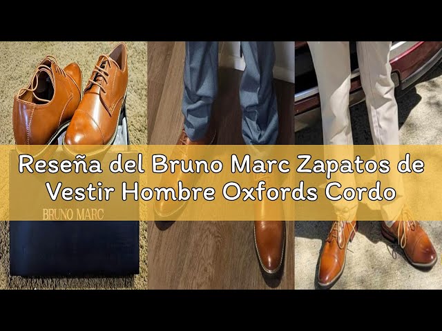 Vídeo relacionado con Bruno Marc Zapatos de Vestir Hombre Oxfords Cordones Clásico Traje Formales Derby con Cuello Acolchado y Suela Antideslizante,Size 44,Negro,BMUMOX2522