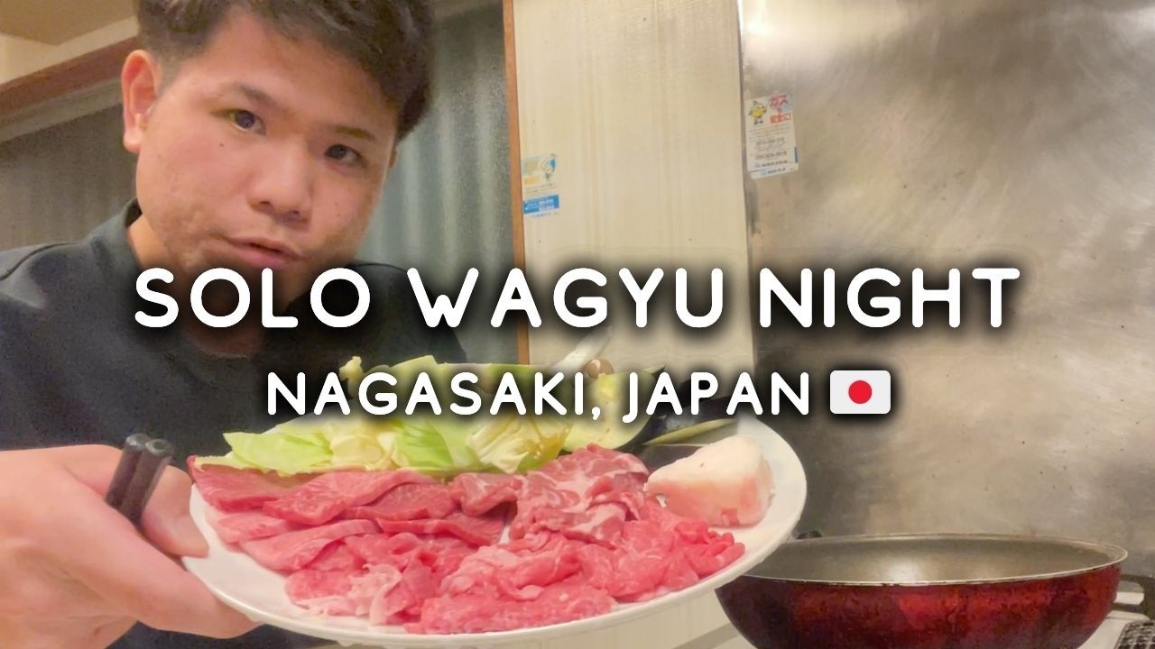 🇯🇵 Solo Yakiniku Night in Nagasaki | Wagyu Beef & Quiet Life in Japan