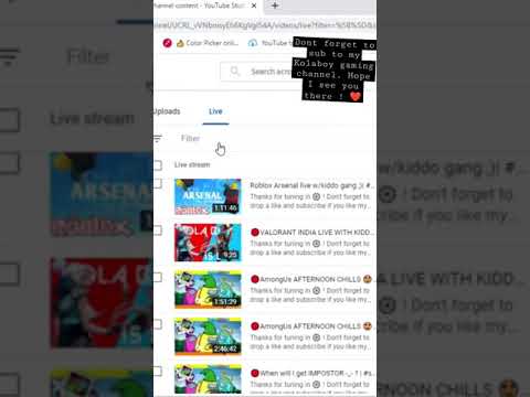 How to download your LIVE STREAMS !