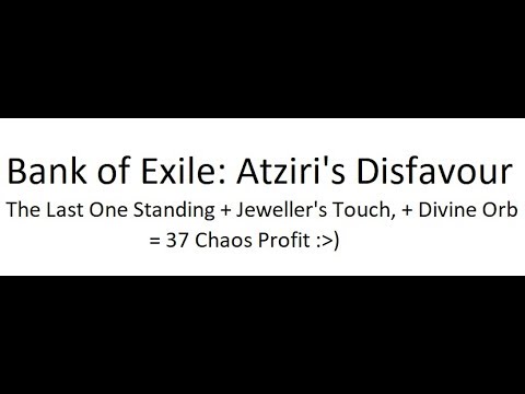 Bank of Exile: #1 unique Axe flipping - 37 Chaos profit