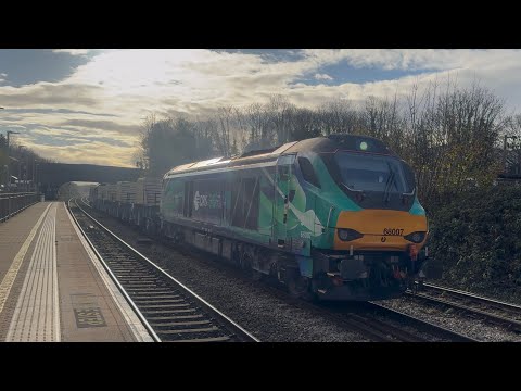 DRS 68007,68003+ much more at yate,Bishton crossing and Newport (south wales) 18th November 2025