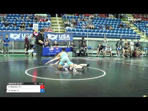 Junior GR 160 Consi of 32 #1 - David Reinhart (OH) vs. Andrew Torres (AZ)