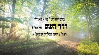 דרך השם רמח"ל I חלק ב - פרק 1, בהשגחת הבורא יתברך שמו I הרה"ג יוסף הללויה שליט"א I שיעור 65