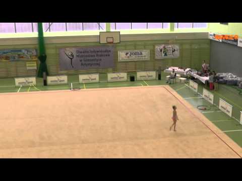 Julia Nawalaniec Obręcz Mistrzostwa Krakowa w Gimnastyce Artystycznej