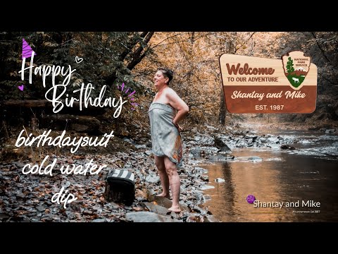 Shantay's Birthday Cold Water Dip in her birthdaysuit.