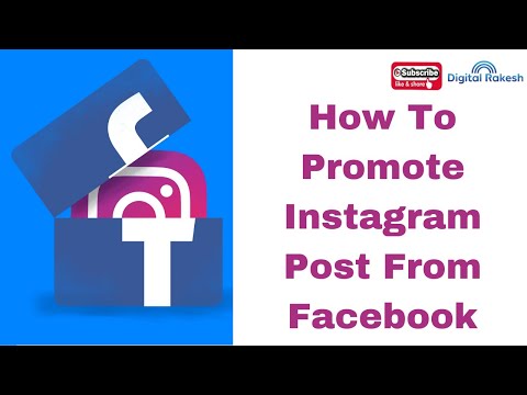 How to promote instagram post from facebook