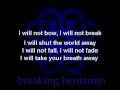 Breaking Benjamin - I Will Not Bow (Lyrics on screen)