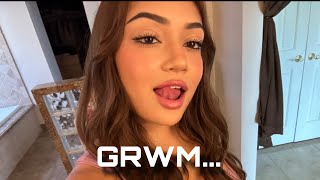 GRWM with my new hair!! // life updates, makeup tutorial, and Landon Barkers concert