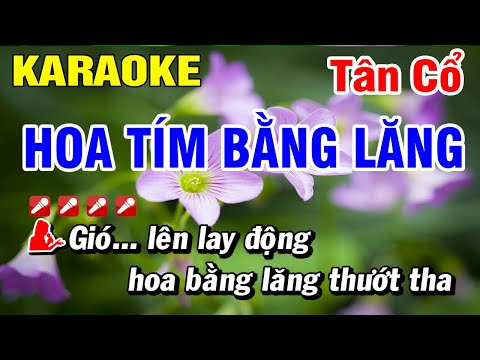 Hoa Tím Bằng Lăng Karaoke Vọng Cổ - Song Ca Thanh Tuấn Thanh Kim Huệ | Hoài Phong Organ
